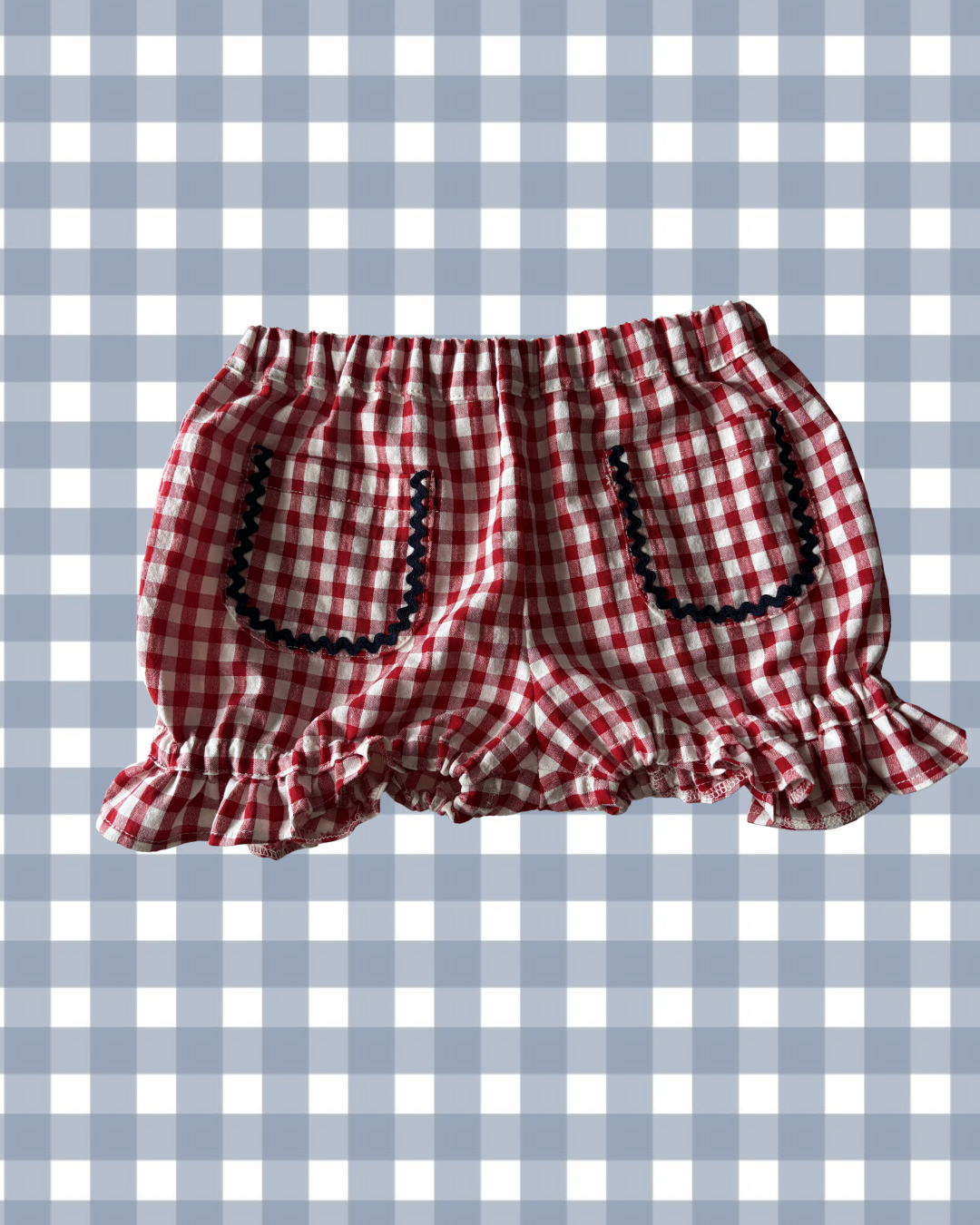 Pantalón corto Vichy niña