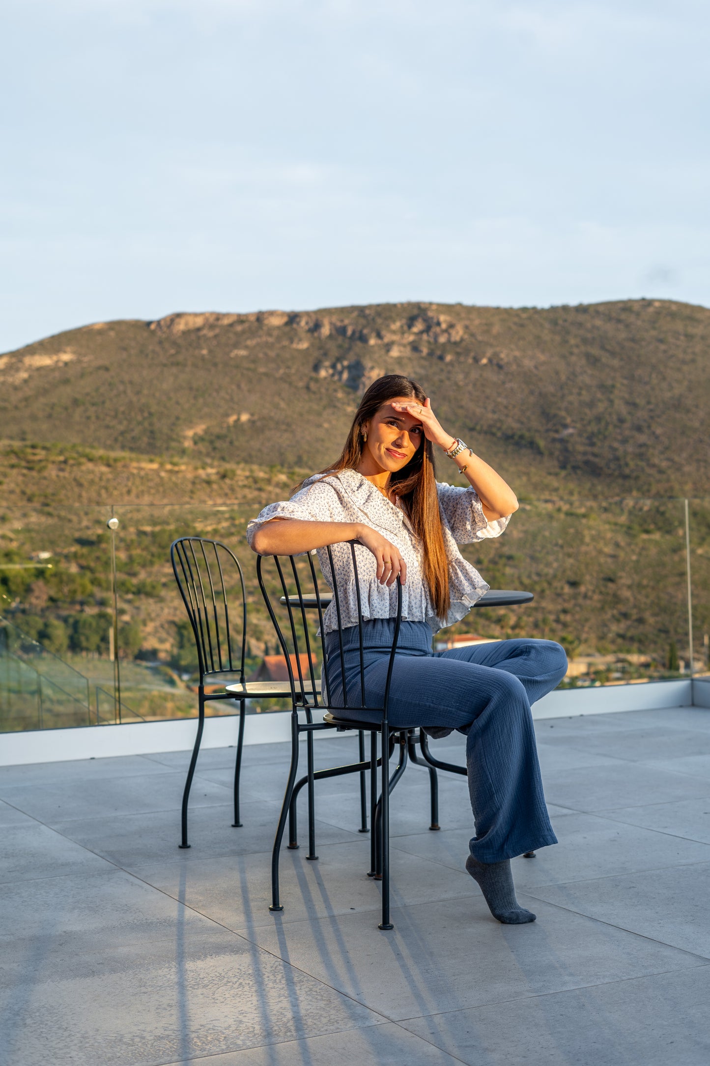 Pantalón azul mujer