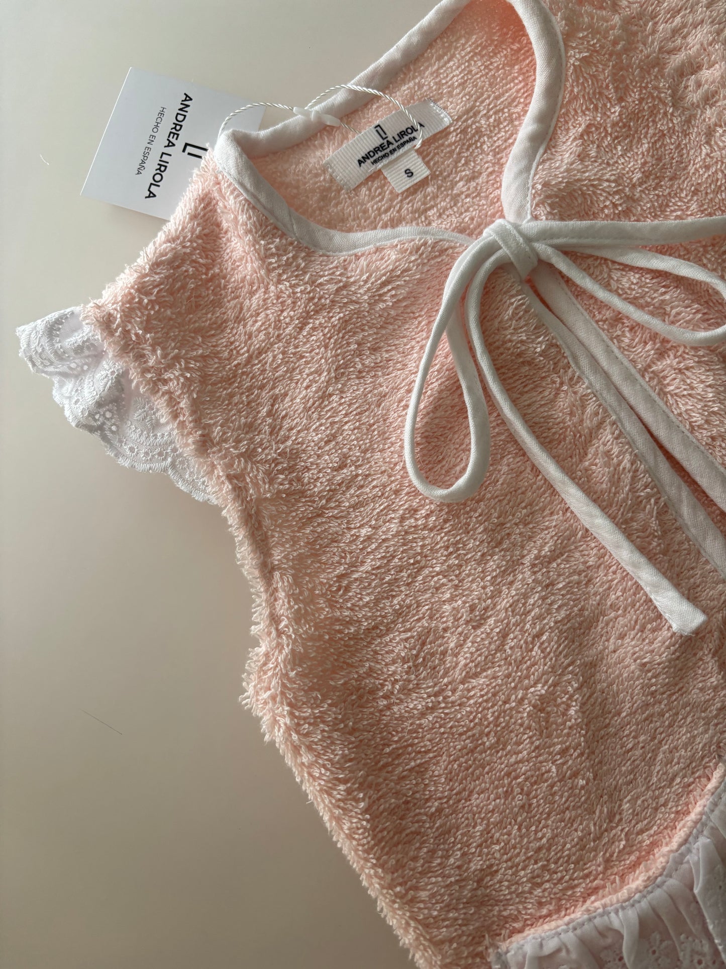 Vestido toalla rosa