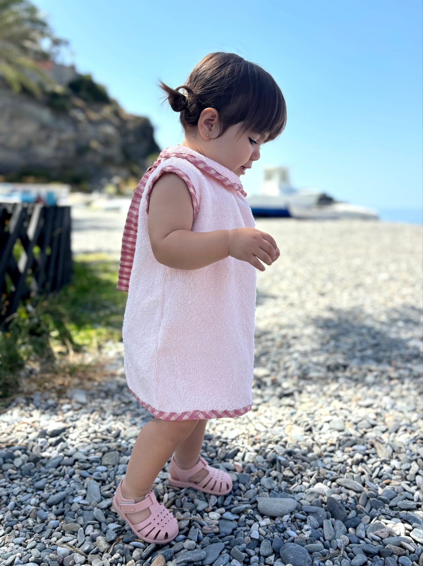 Toalla vestido rosa