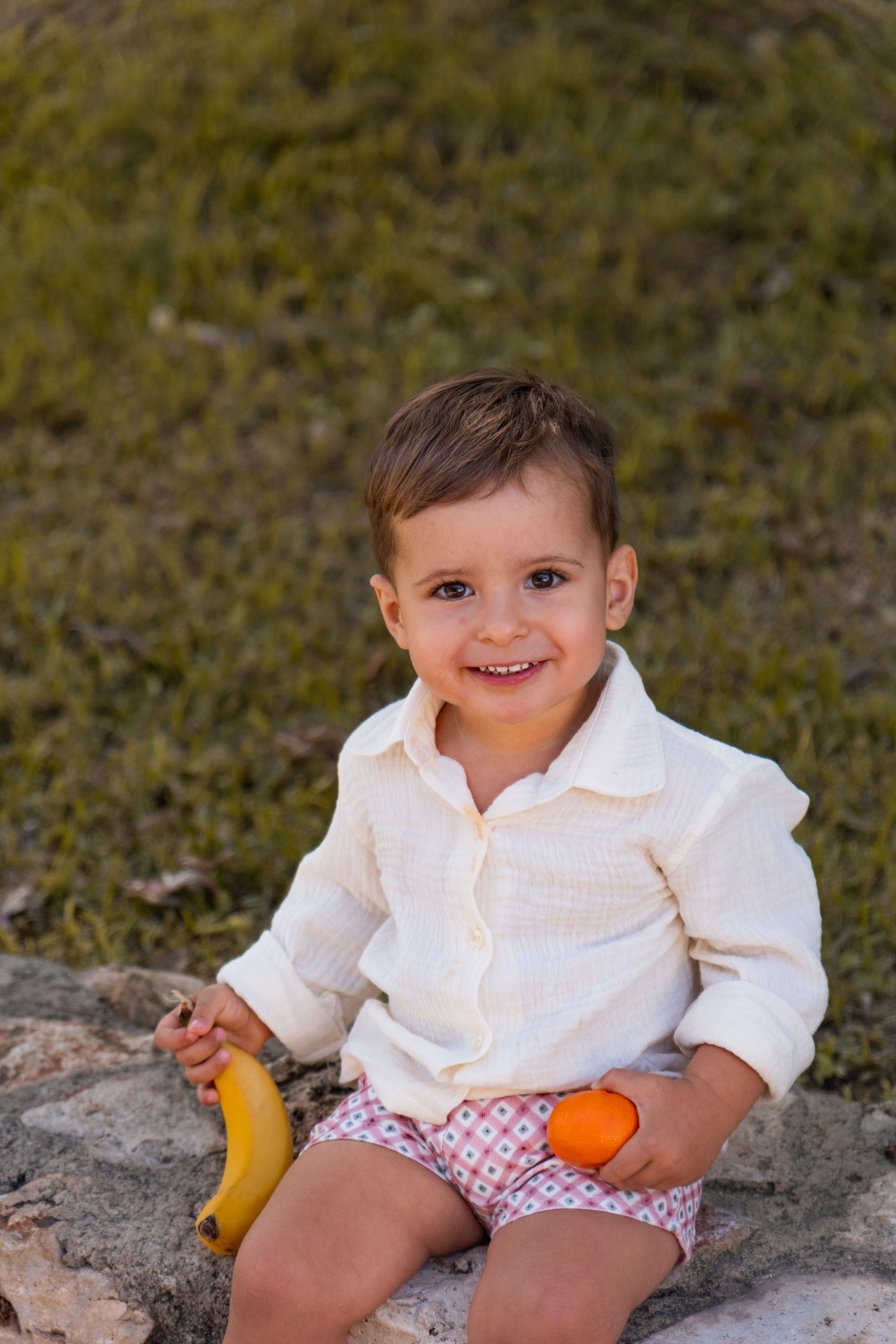 Pantalón corto cuadros