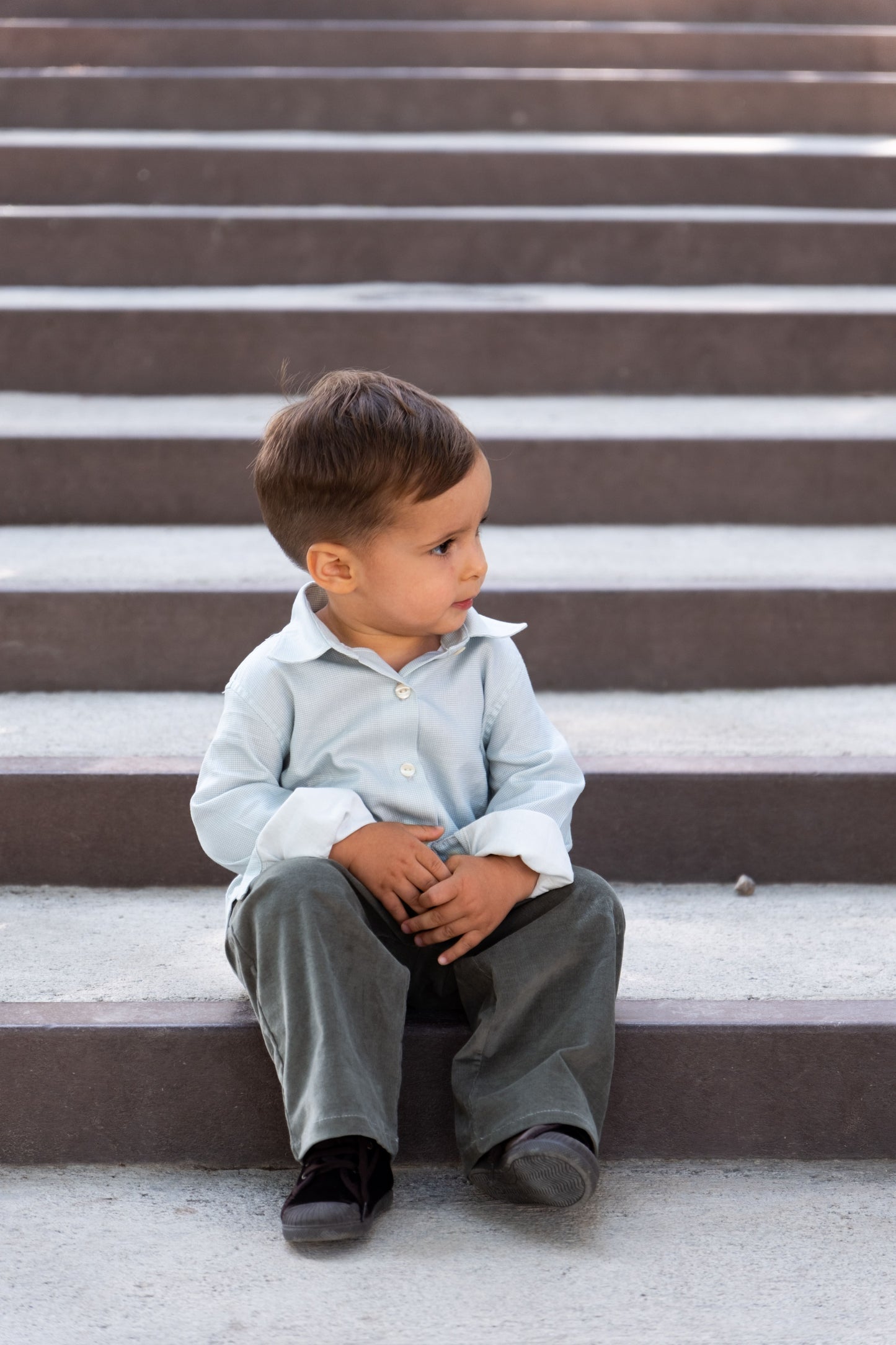 Pantalón largo unisex verde