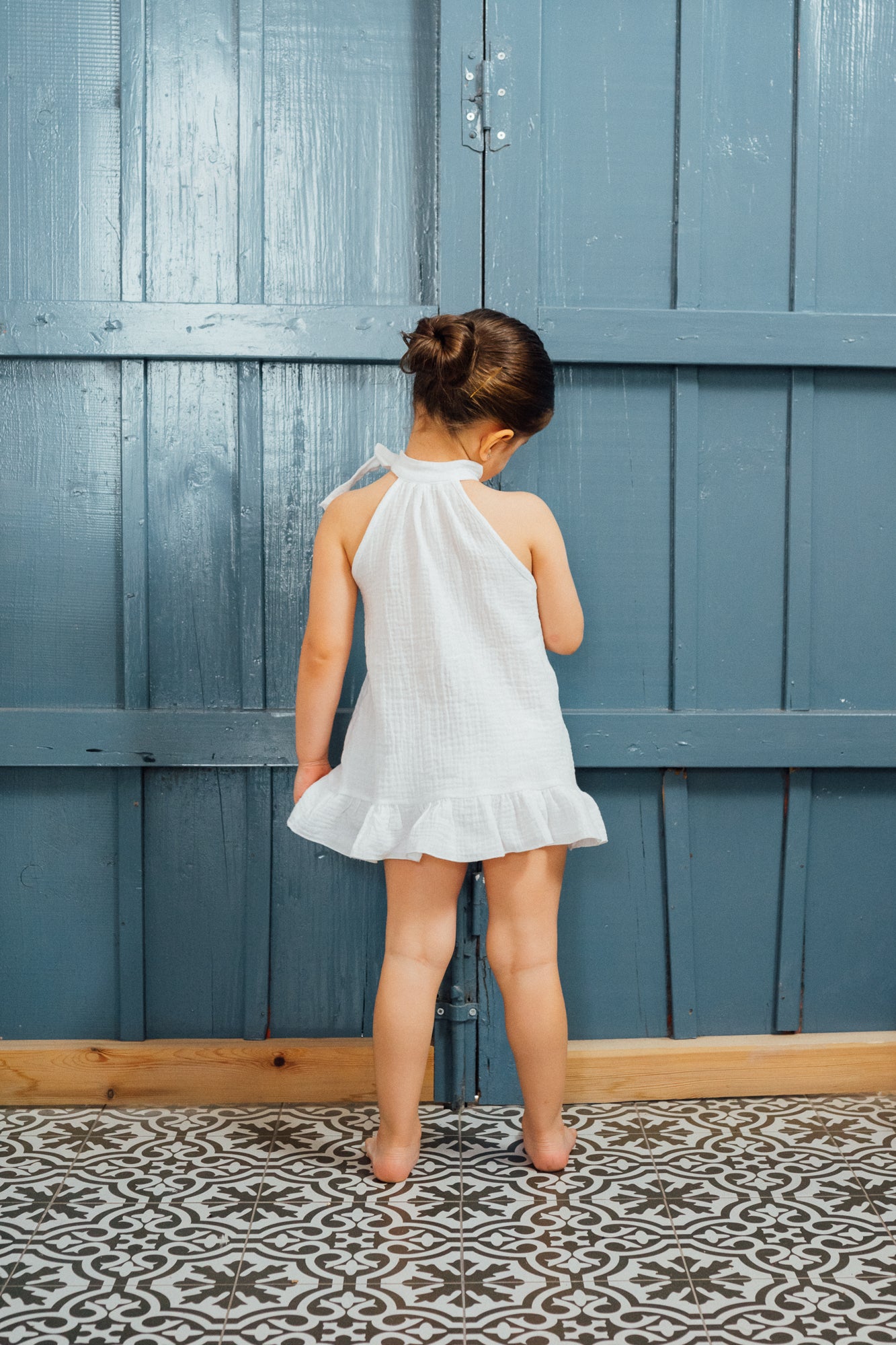 Vestido lazada blanco