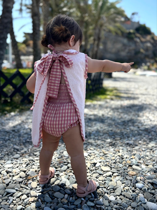 Toalla vestido rosa