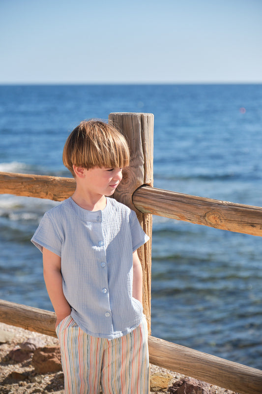 Pantalón rayas colores niño