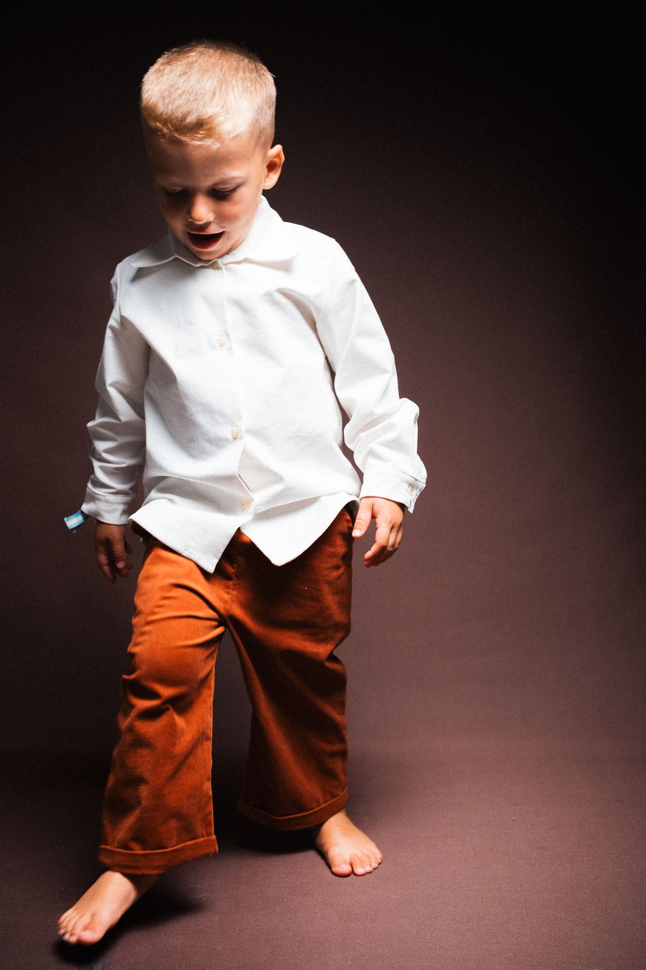 Pantalón unisex teja