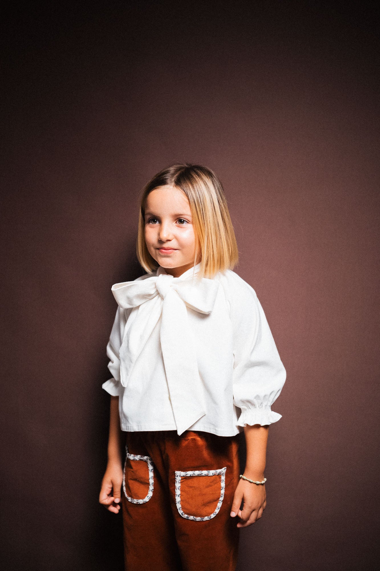 Camisa lazada marfil